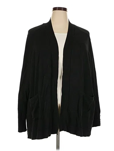 Pre-owned 89th & Madison Cardigan Sweater In Black