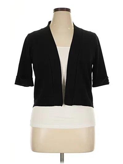 Pre-owned 89th & Madison Cardigan Sweater In Black