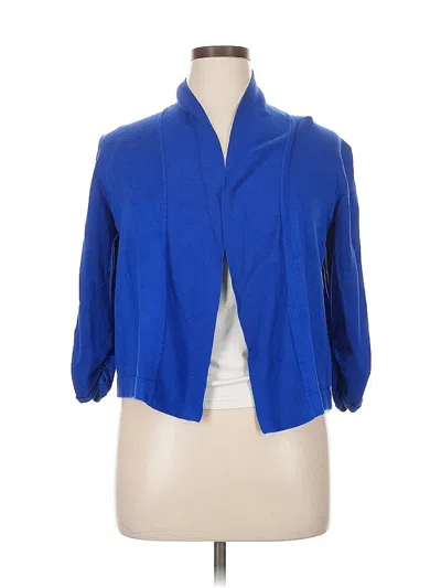 Pre-owned 89th & Madison Cardigan Sweater In Blue