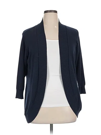 Pre-owned 89th & Madison Cardigan Sweater In Blue