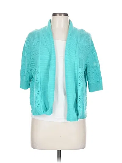 Pre-owned 89th & Madison Cardigan Sweater In Blue