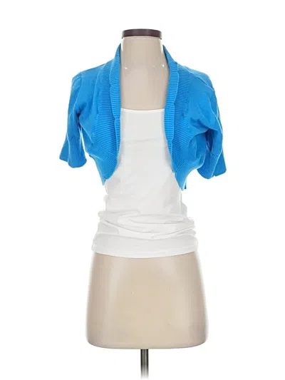 Pre-owned 89th & Madison Cardigan Sweater In Blue