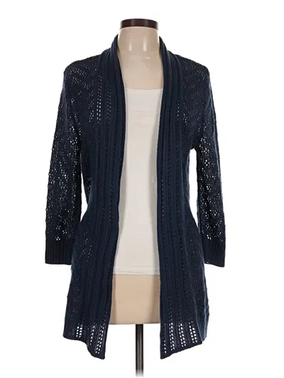 Pre-owned 89th & Madison Cardigan Sweater In Blue