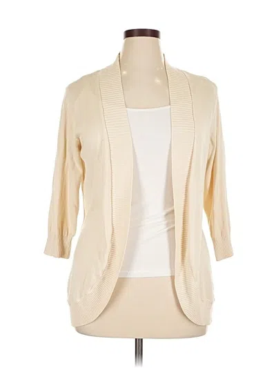 Pre-owned 89th & Madison Cardigan Sweater In Brown