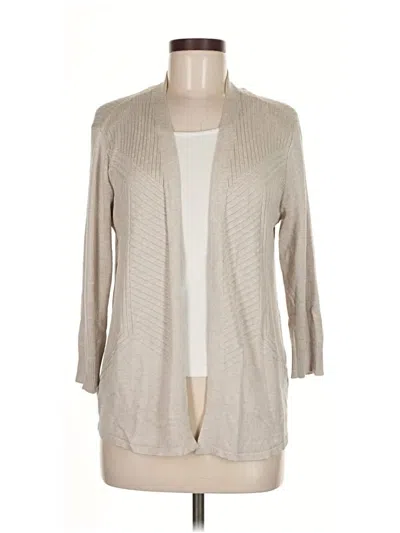 Pre-owned 89th & Madison Cardigan Sweater In Brown