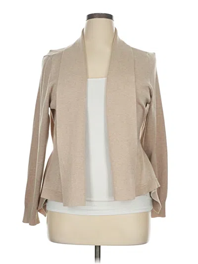 Pre-owned 89th & Madison Cardigan Sweater In Brown