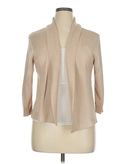 Pre-owned 89th & Madison Cardigan Sweater In Brown