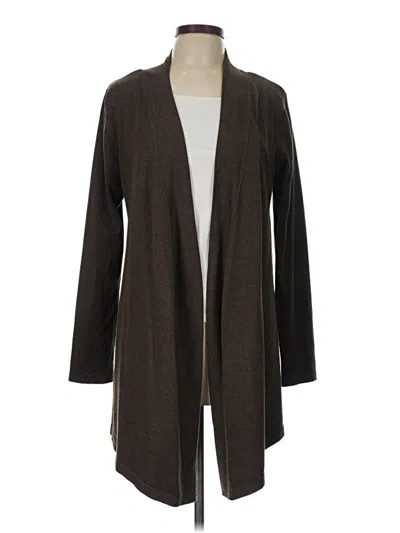 Pre-owned 89th & Madison Cardigan Sweater In Brown