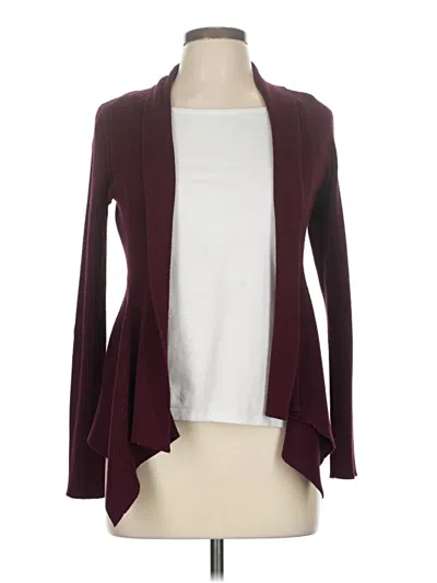 Pre-owned 89th & Madison Cardigan Sweater In Burgundy