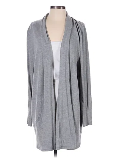 Pre-owned 89th & Madison Cardigan Sweater In Gray