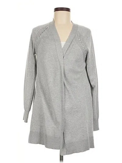 Pre-owned 89th & Madison Cardigan Sweater In Gray