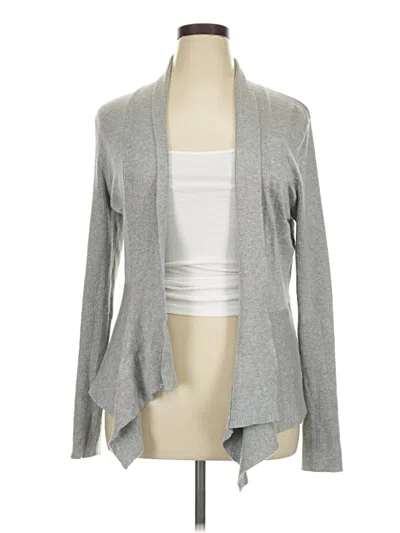 Pre-owned 89th & Madison Cardigan Sweater In Gray