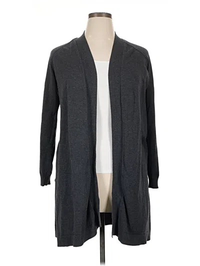 Pre-owned 89th & Madison Cardigan Sweater In Gray