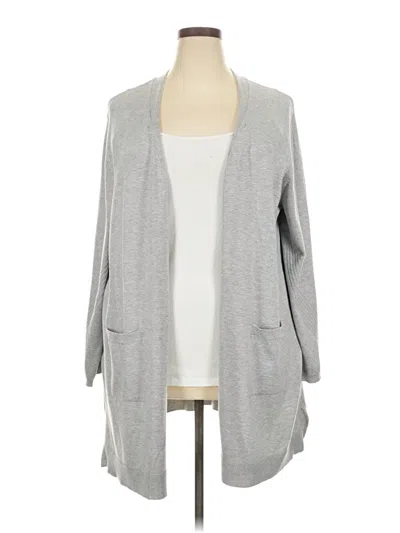Pre-owned 89th & Madison Cardigan Sweater In Gray