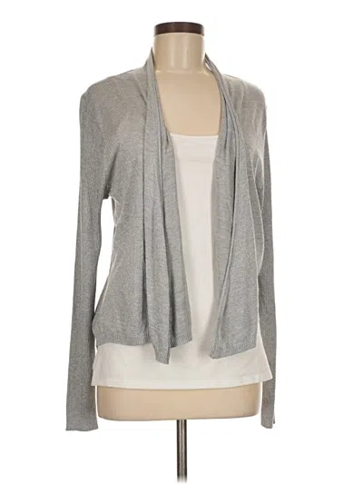 Pre-owned 89th & Madison Cardigan Sweater In Gray