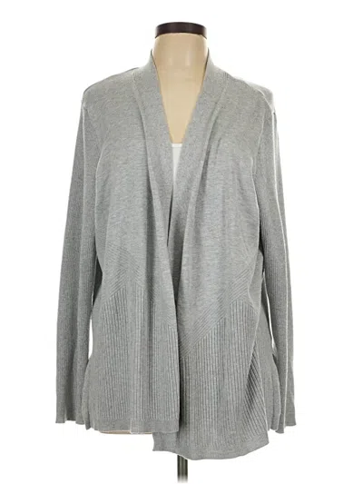 Pre-owned 89th & Madison Cardigan Sweater In Gray