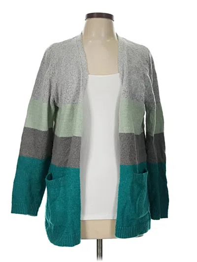 Pre-owned 89th & Madison Cardigan Sweater In Gray