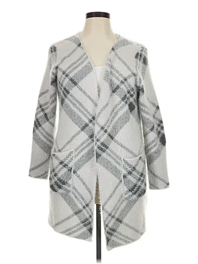 Pre-owned 89th & Madison Cardigan Sweater In Gray