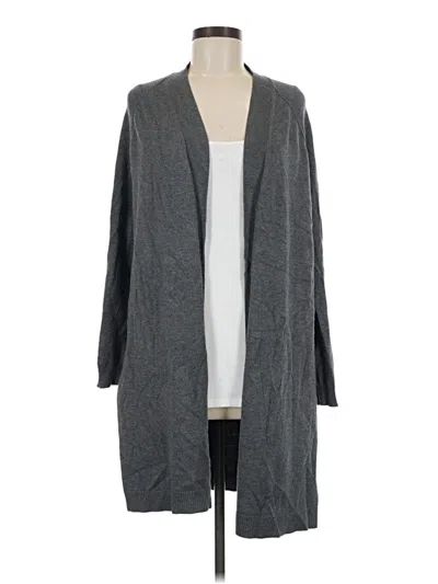 Pre-owned 89th & Madison Cardigan Sweater In Gray