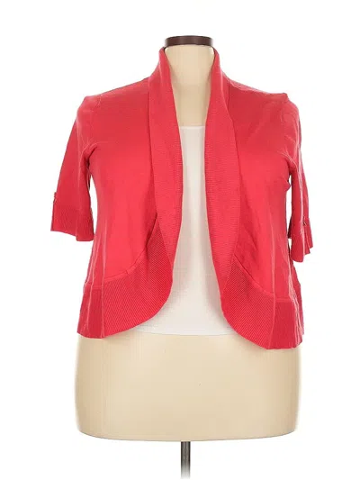 Pre-owned 89th & Madison Cardigan Sweater In Red