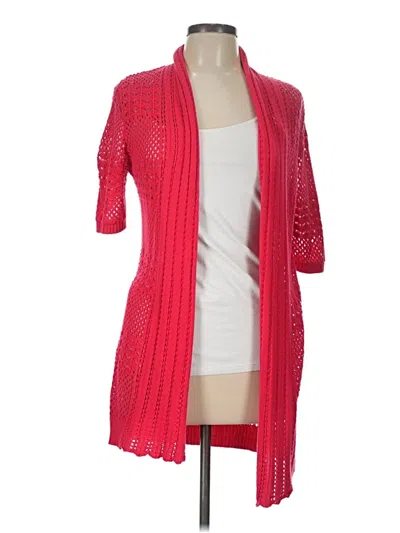 Pre-owned 89th & Madison Cardigan Sweater In Red