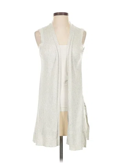 Pre-owned 89th & Madison Cardigan Sweater In White