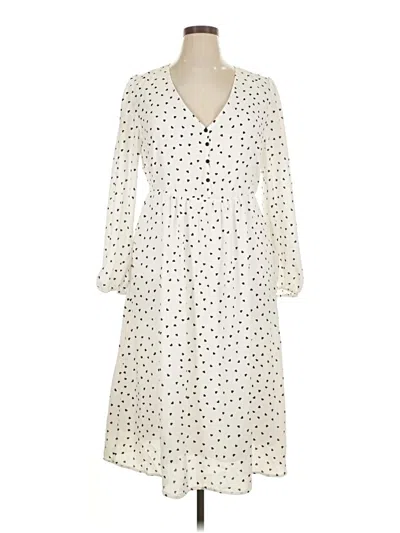 Pre-owned 89th & Madison Casual Dress In Ivory