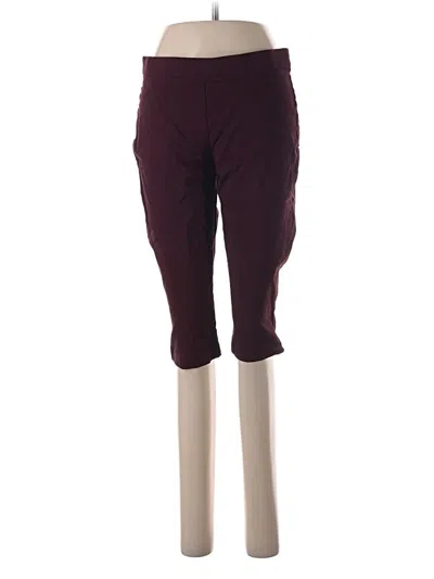Pre-owned 89th & Madison Casual Pants In Burgundy