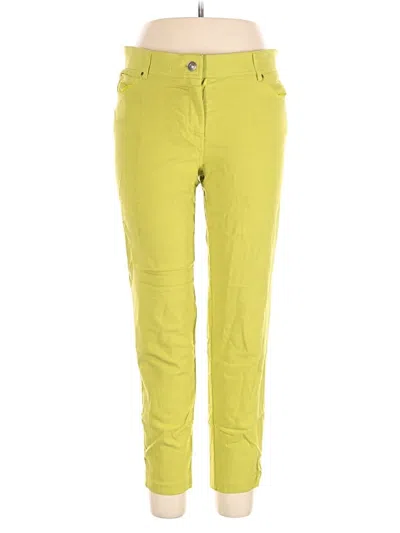 Pre-owned 89th & Madison Casual Pants In Yellow
