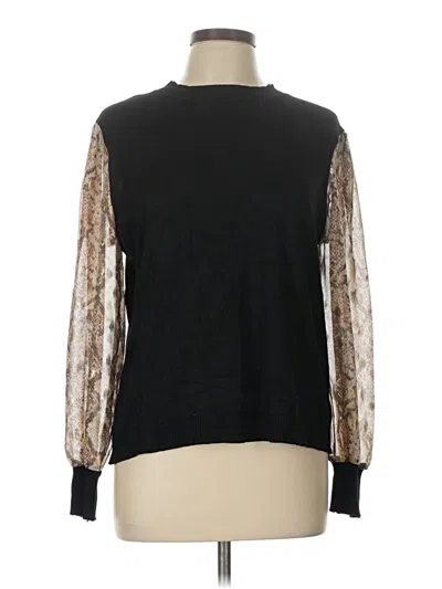 Pre-owned 89th & Madison Long Sleeve T-shirt In Black