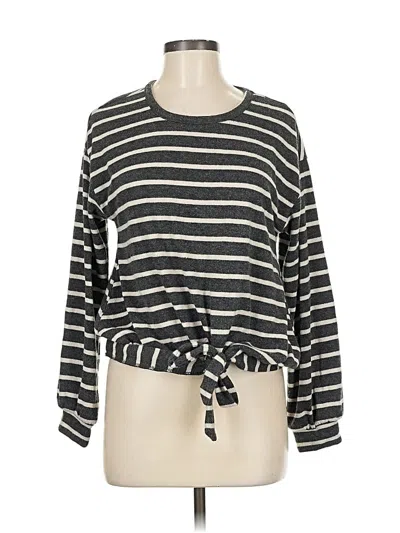 Pre-owned 89th & Madison Pullover Sweater In Black