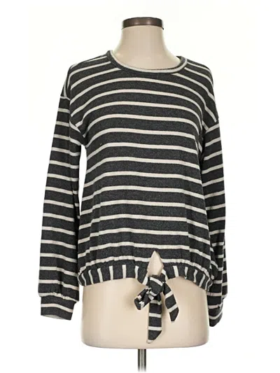 Pre-owned 89th & Madison Pullover Sweater In Black