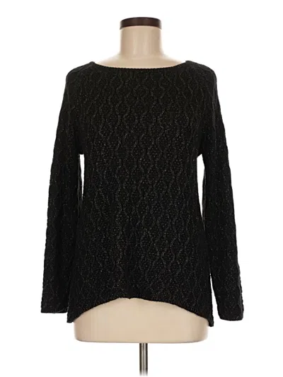 Pre-owned 89th & Madison Pullover Sweater In Black
