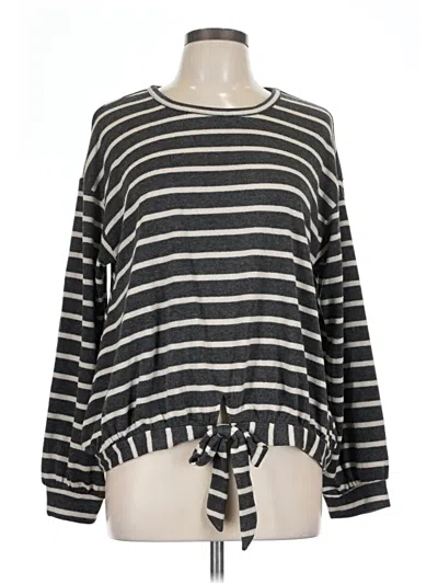 Pre-owned 89th & Madison Pullover Sweater In Black