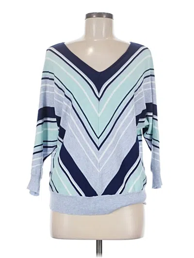 Pre-owned 89th & Madison Pullover Sweater In Blue
