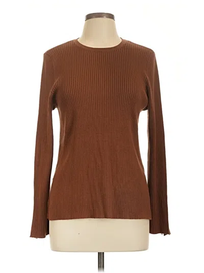 Pre-owned 89th & Madison Pullover Sweater In Brown