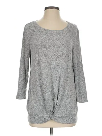 Pre-owned 89th & Madison Pullover Sweater In Gray