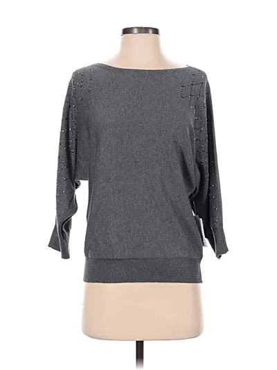 Pre-owned 89th & Madison Pullover Sweater In Gray