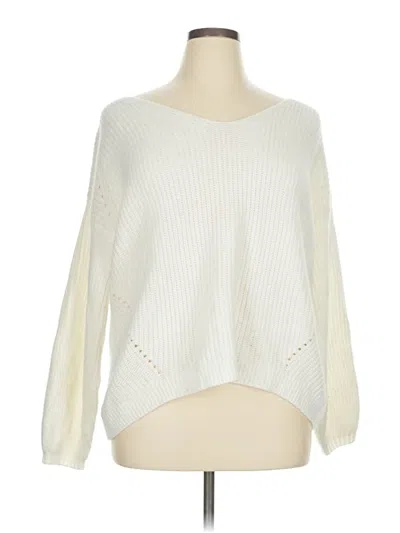 Pre-owned 89th & Madison Pullover Sweater In Ivory