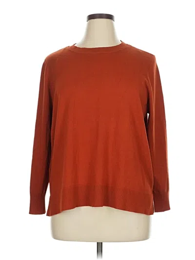 Pre-owned 89th & Madison Pullover Sweater In Orange