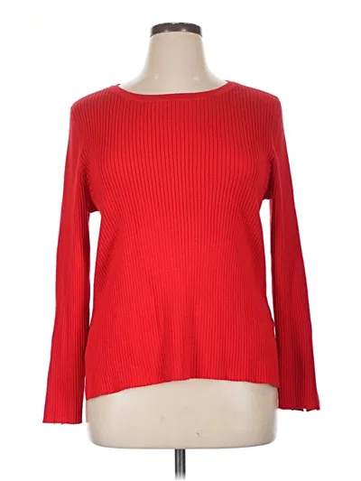 Pre-owned 89th & Madison Pullover Sweater In Red