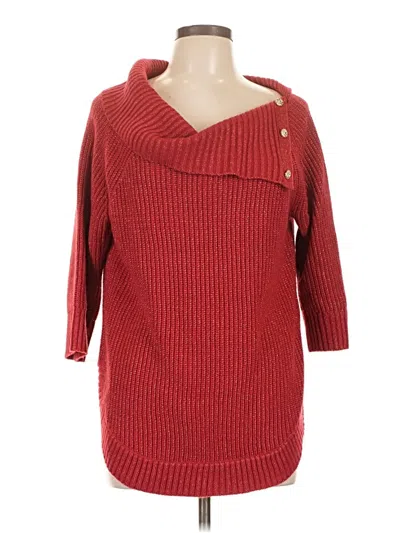 Pre-owned 89th & Madison Pullover Sweater In Red