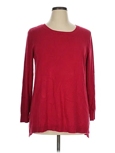 Pre-owned 89th & Madison Pullover Sweater In Red