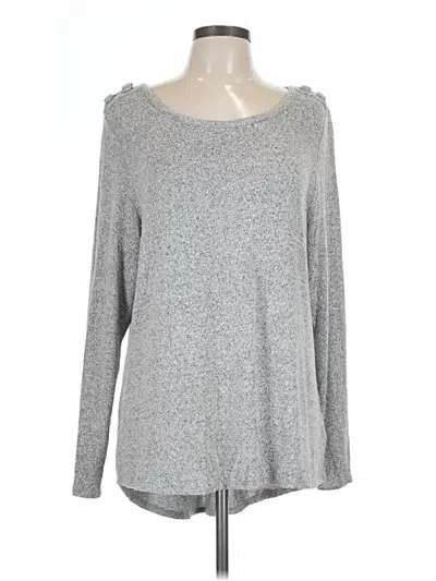 Pre-owned 89th & Madison Pullover Sweater In Silver