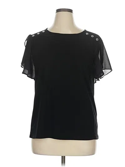 Pre-owned 89th & Madison Short Sleeve T-shirt In Black