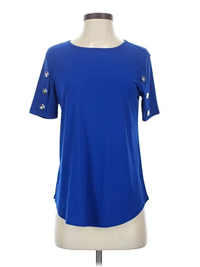 Pre-owned 89th & Madison Short Sleeve T-shirt In Blue