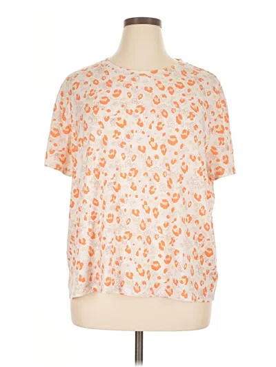 Pre-owned 89th & Madison Short Sleeve T-shirt In Orange