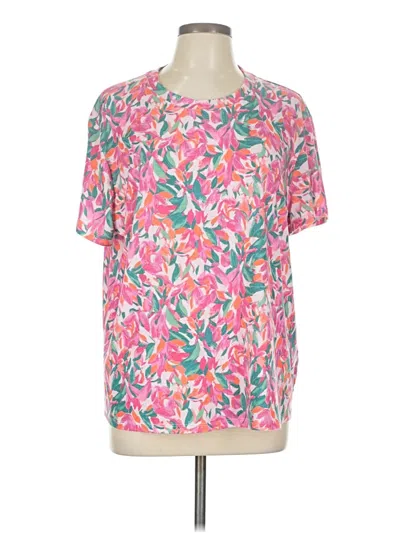 Pre-owned 89th & Madison Short Sleeve T-shirt In Pink