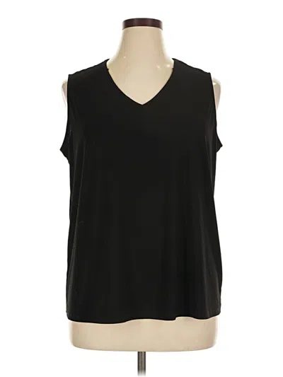 Pre-owned 89th & Madison Sleeveless T-shirt In Black