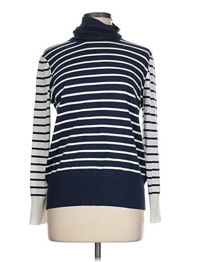 Pre-owned 89th & Madison Turtleneck Sweater In Blue